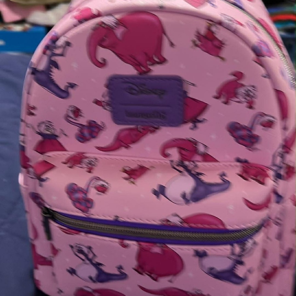 Disney Kids Pink Backpack soft tag Loungefly Sword and the Stone